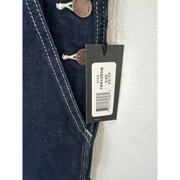 Dickies overalls Sz XS/TP NWT dark denim great quality fabric - Picture 2 of 6